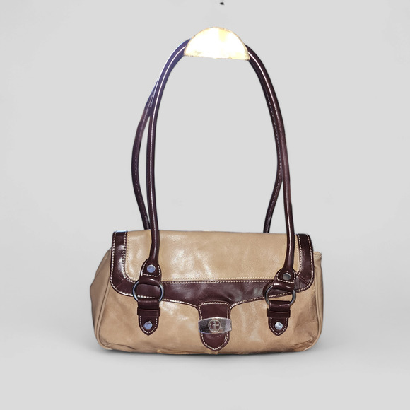 Vintage Giani Bernini leather tan and brown - Picture 1 of 9
